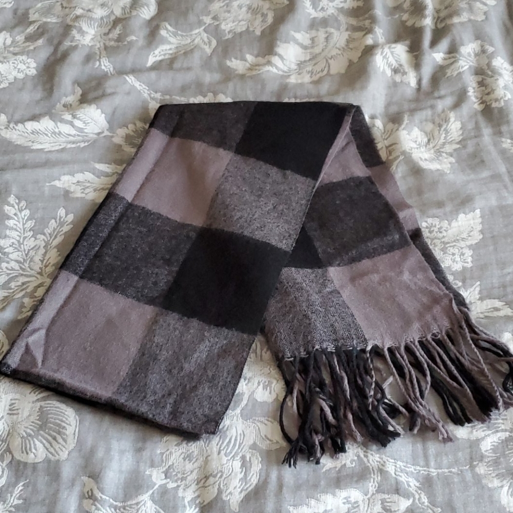 Purple and Black Scarf
